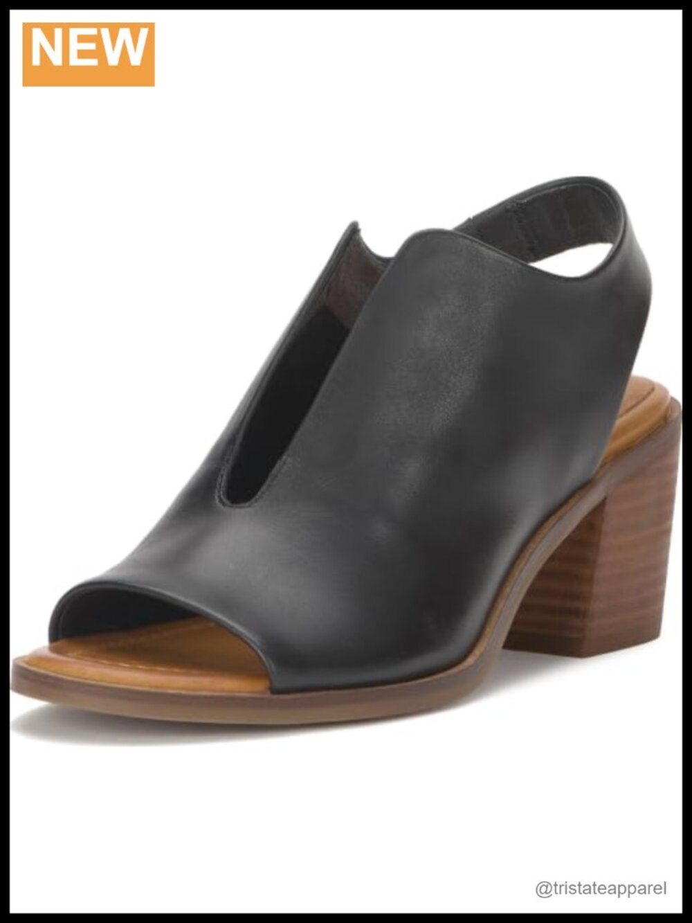 Lucky Brand Rhazy Leather Slingback Block Heel Platform Sandal